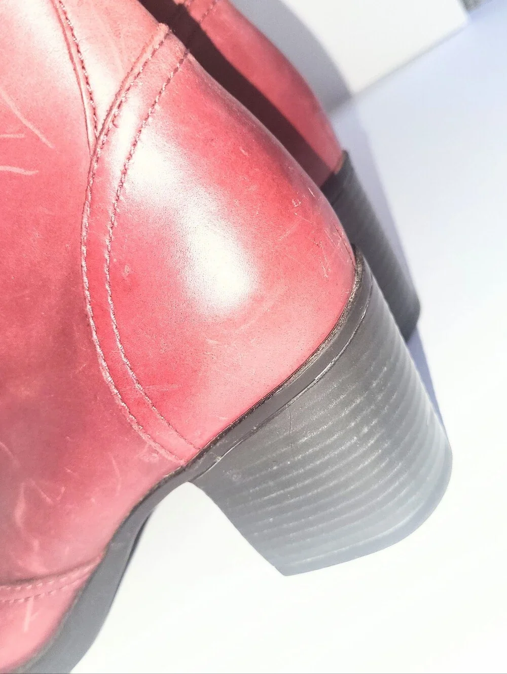 Dansko Ames Red Leather Ankle Boot Casual Combat Boot Size 39 Or 8.5 - 9 US - Picture 6 of 16